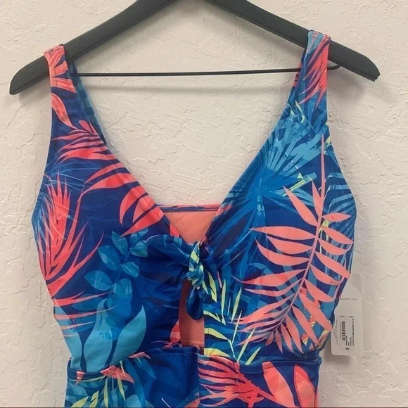 Peyton & Parker NWT Women’s Leaf One Piece Swimsuit Size Large - Picture 3 of 8